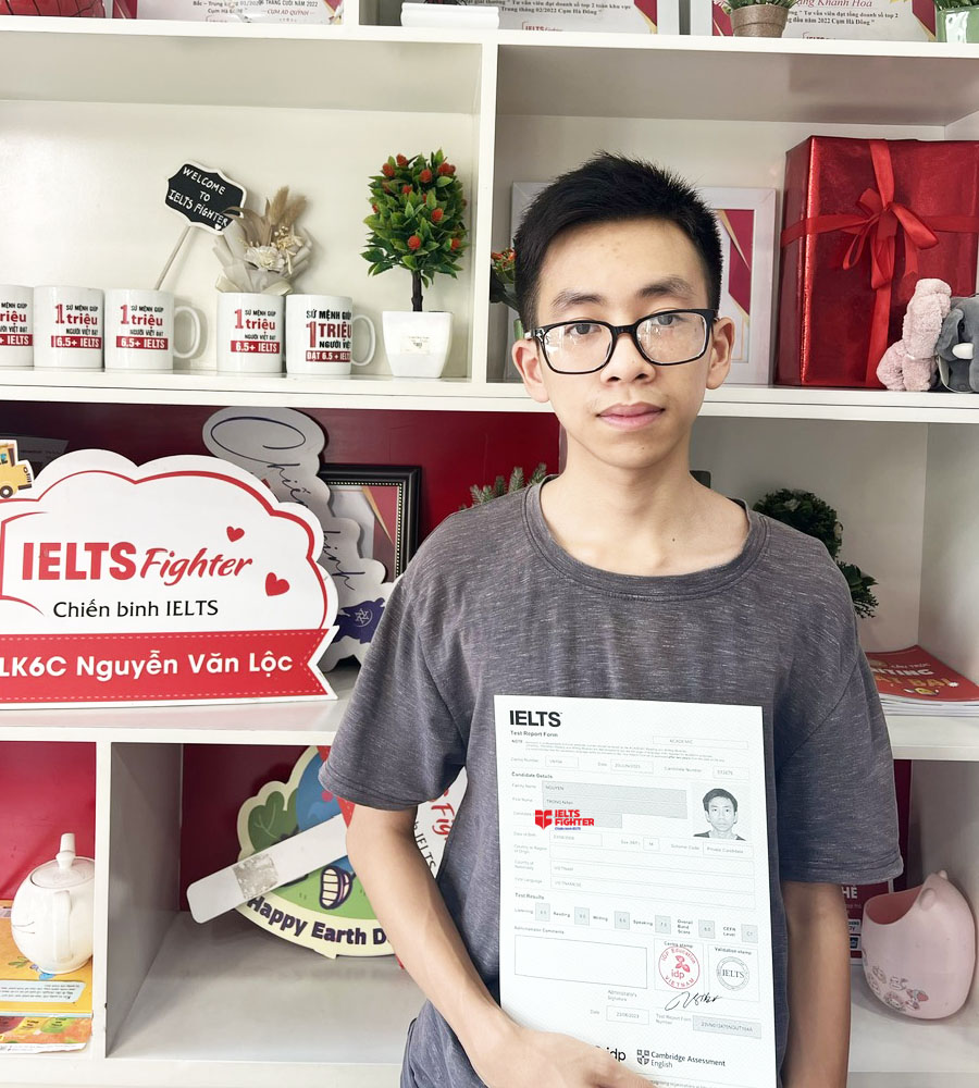 trọng ninh 8.0 IELTS