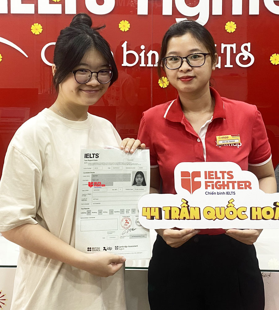 thảo linh 8.0 ielts