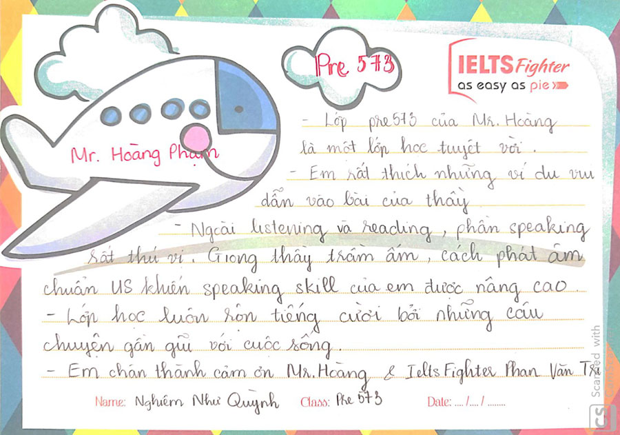 cảm nhận học viên pre573 - ielts fighter ảnh 3