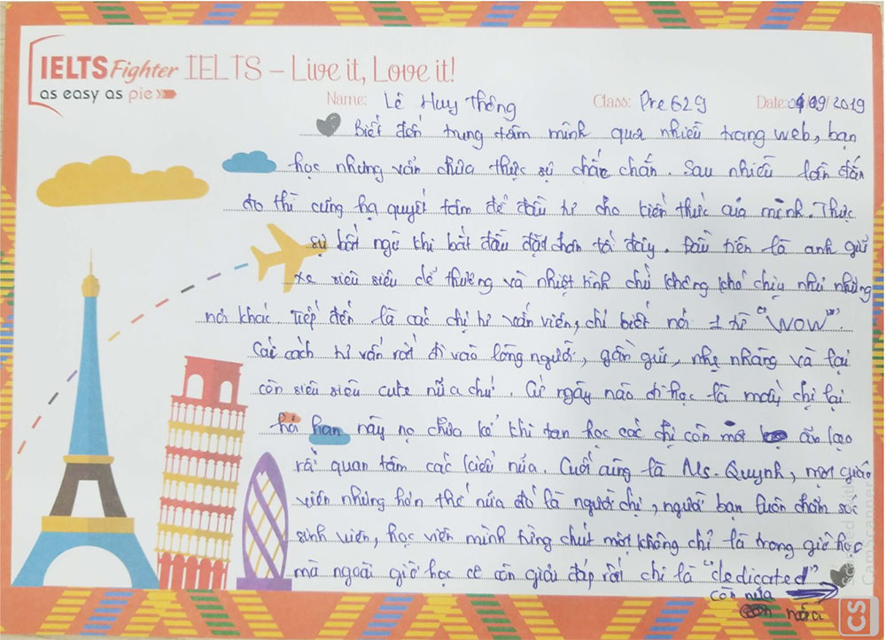 Chúng ta cùng nhau chinh phục 8.0 IELTS nhé Pre629 ơi! - ielts fighter