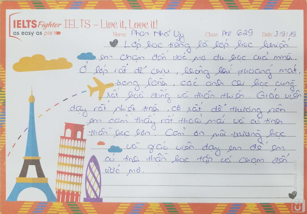 Chúng ta cùng nhau chinh phục 8.0 IELTS nhé Pre629 ơi! - ielts fighter