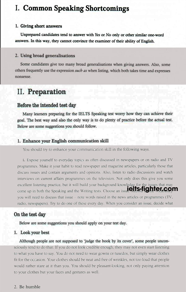 Th&ocirc;ng tin trong s&aacute;ch Intensive IELTS Speaking 1