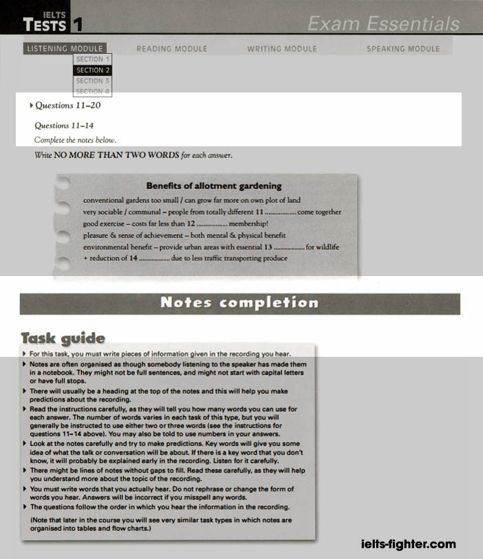 Ebook for IELTS - EXAM ESSENTIALS: PRACTICE TEST 2 - 1