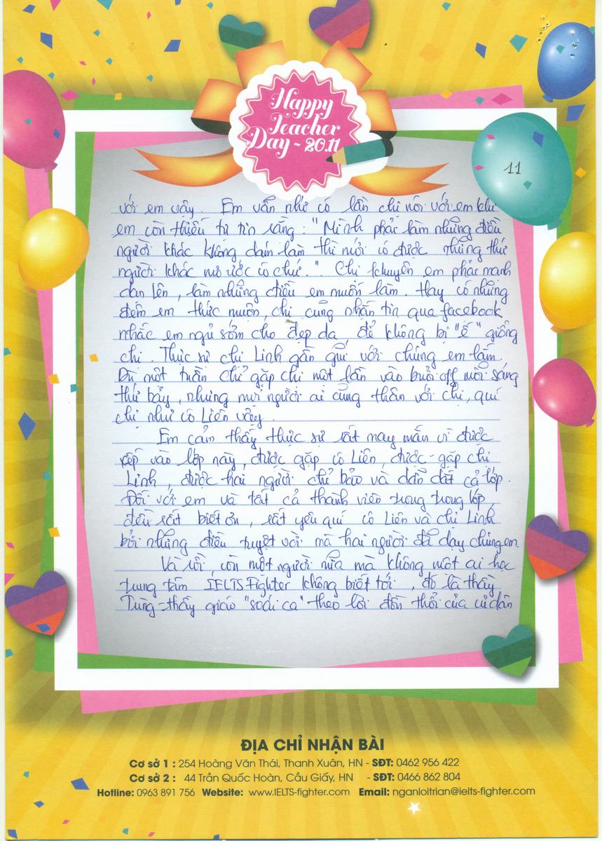 MS60 - Bài dự thi của bạn Bùi Phương Thúy - Học viên lớp F84