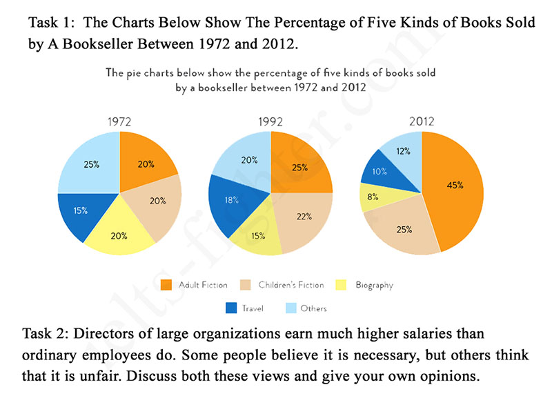 c&aacute;ch viết writing task 1 pie chart đề 2