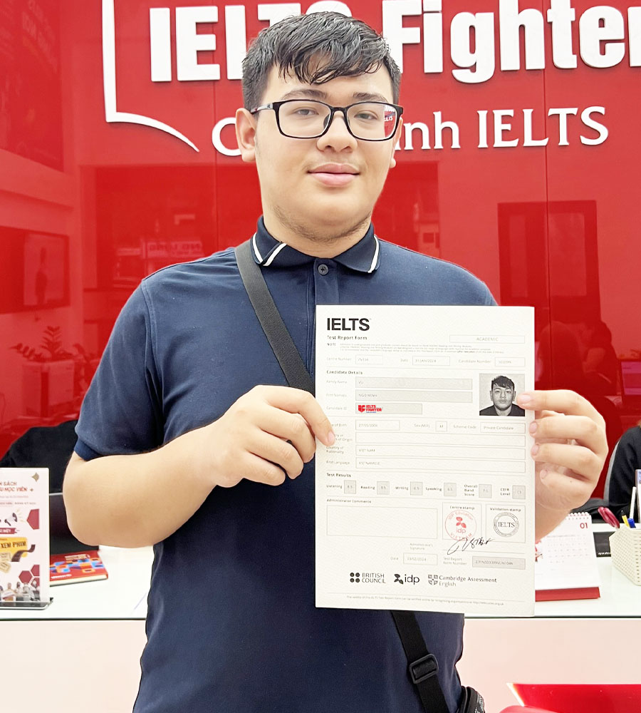  quang minh 7.5 IELTS