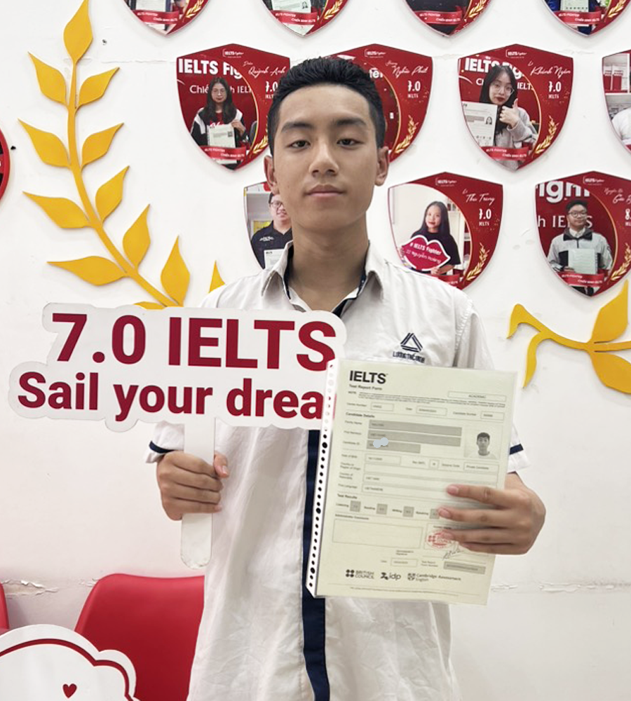 việt h&ugrave;ng học 1 k&egrave;m 1 tại H&agrave; Nội 7.0 ielts