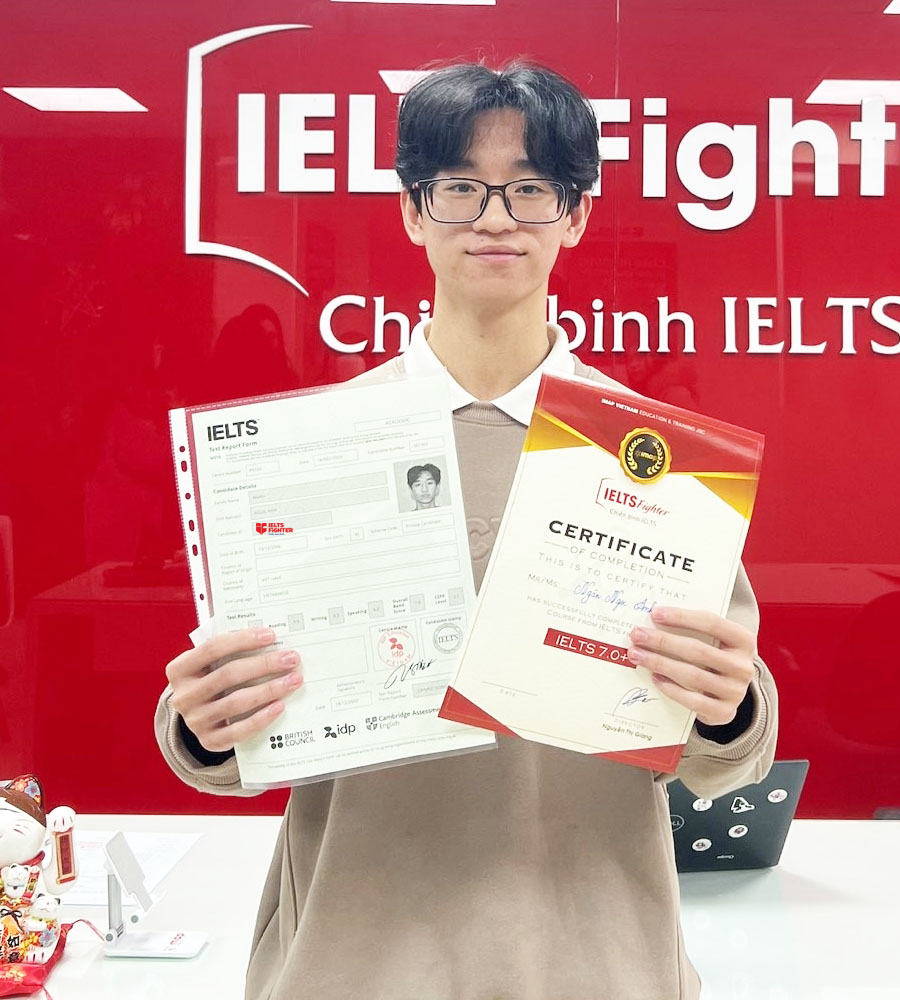 học vi&ecirc;n IELTS Fighter điểm cao 4