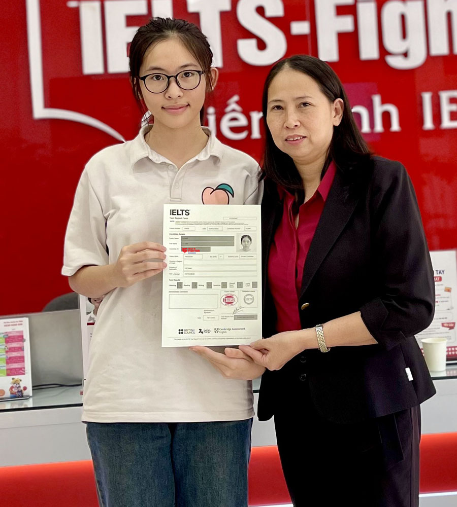 Tú Anh - học viên Hà Tĩnh 7.0 IELTS