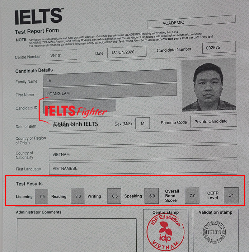 người đi làm học 7.0 ielts  2
