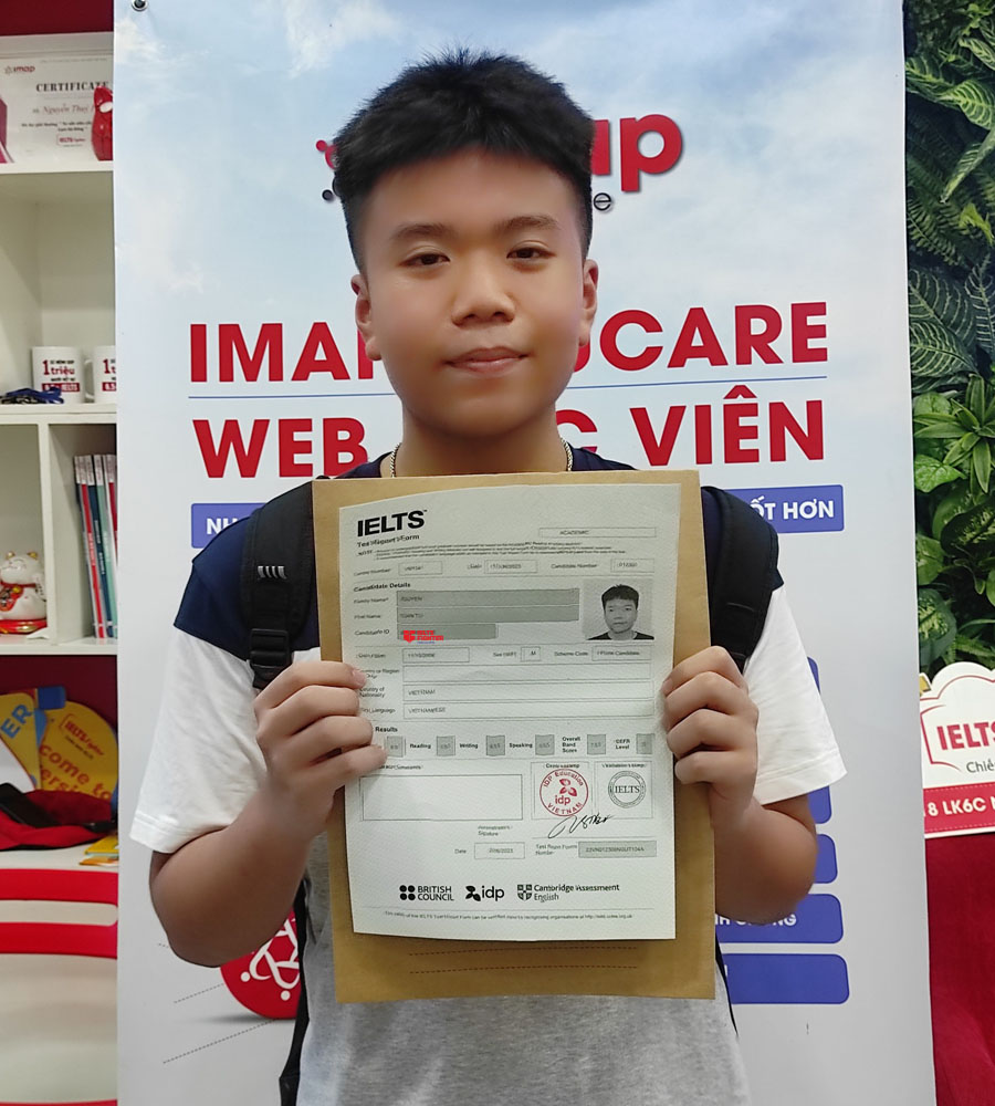 Tuấn tú 7.5 IELTS