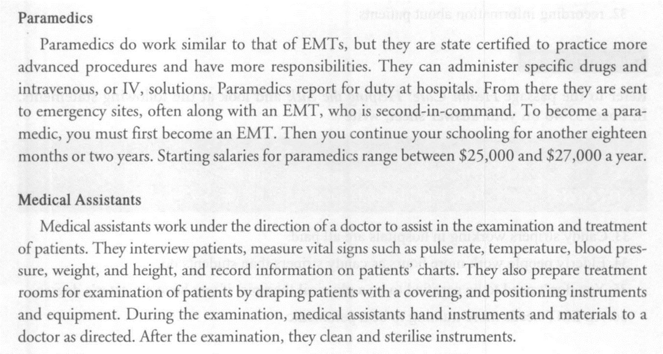 ielts reading topic health