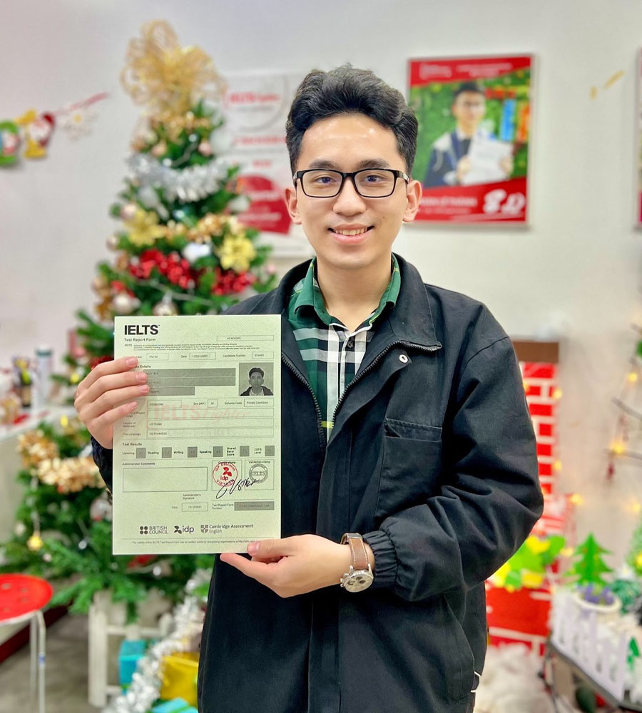 hữu hưng 7.5 IELTS 