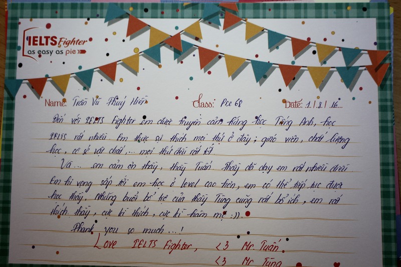 Bạn Hiền chia sẻ cảm nhận của mình về lớp Pre 68