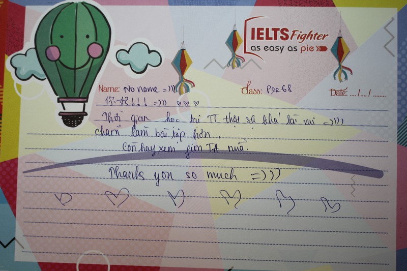 Học viên chia sẻ cảm nhận của mình về lớp Pre 68