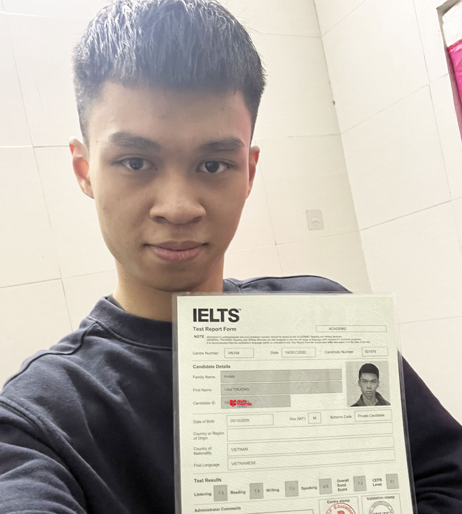 văn trường 7.0 IELTS