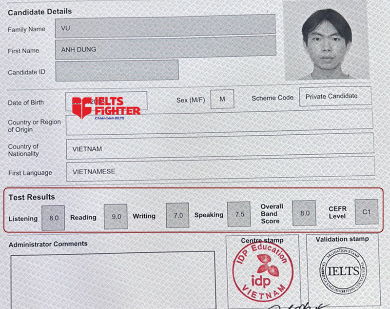 C&aacute;ch t&iacute;nh điểm IELTS chi tiết