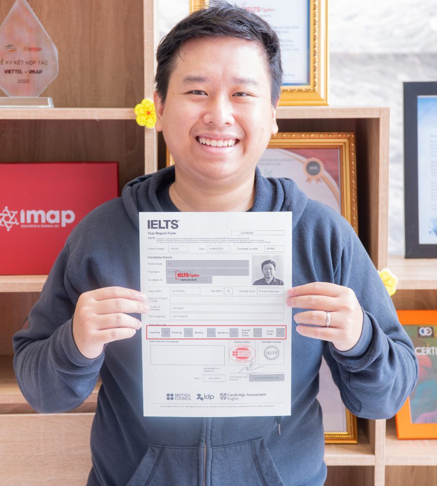 Học viên đạt 7.5 IELTS
