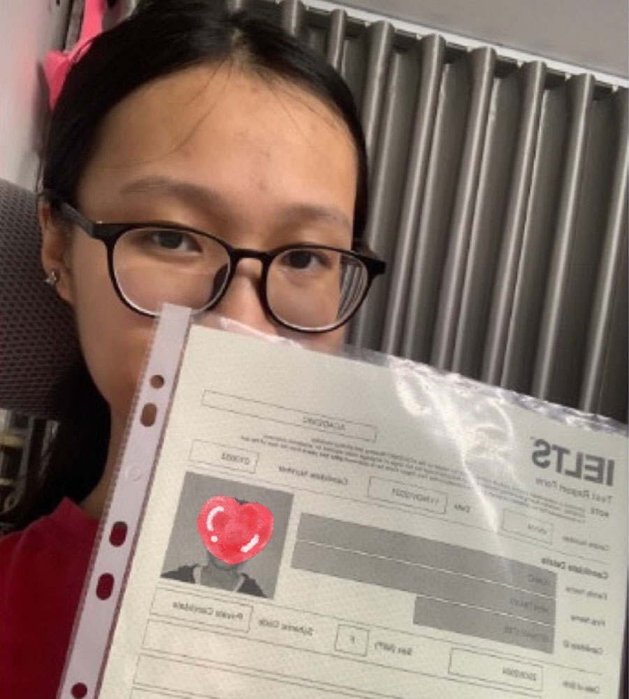 Hiền trang 7.0 ielts