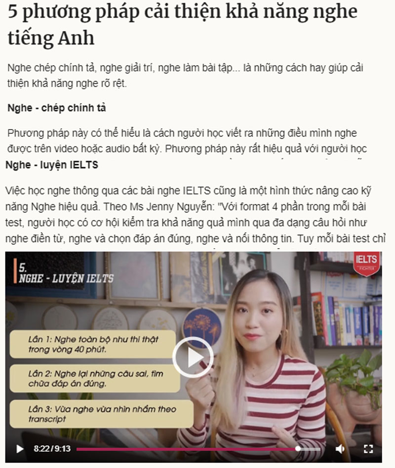 Cách luyện nghe tiếng Anh hiệu quả 2