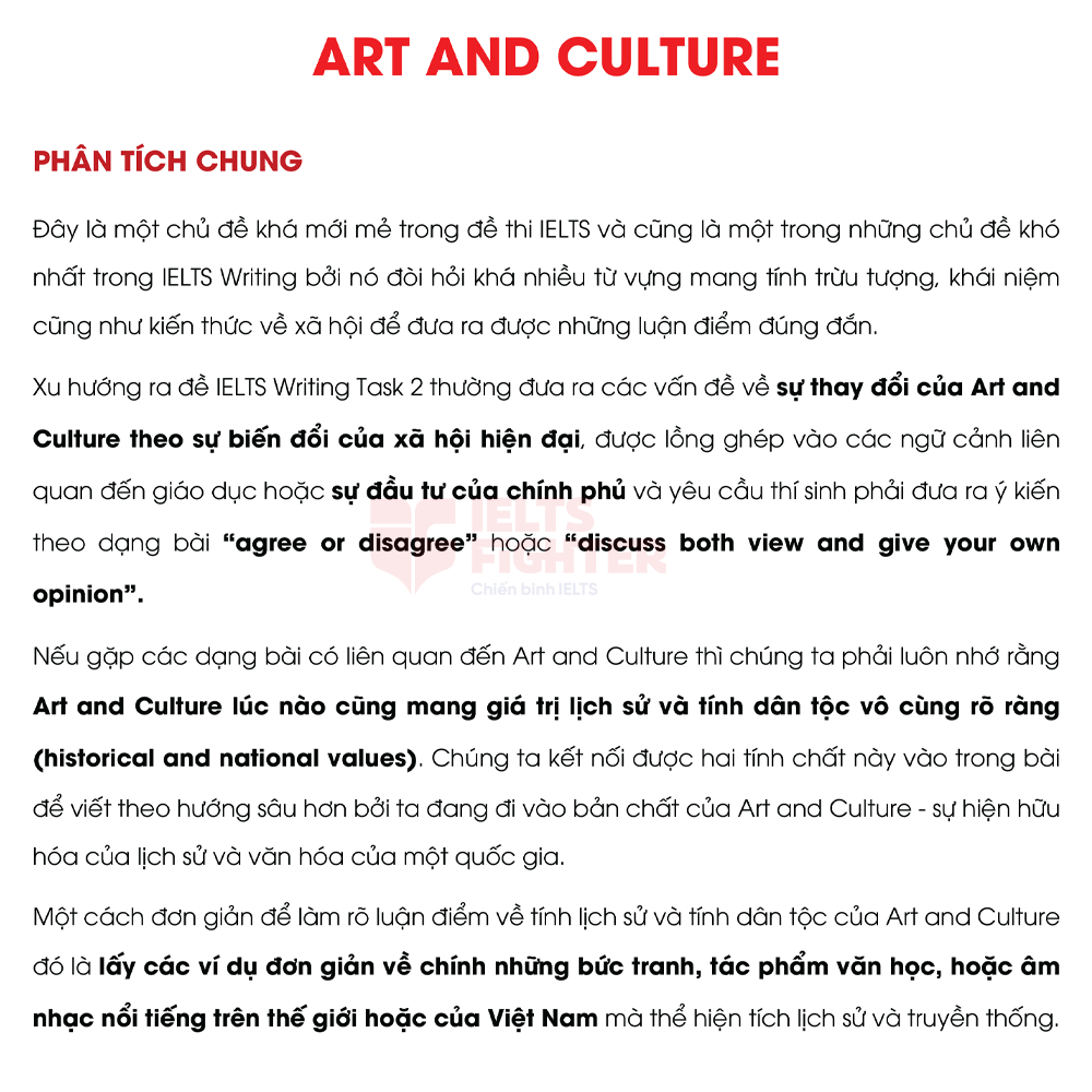 một chủ đề trong IELTS