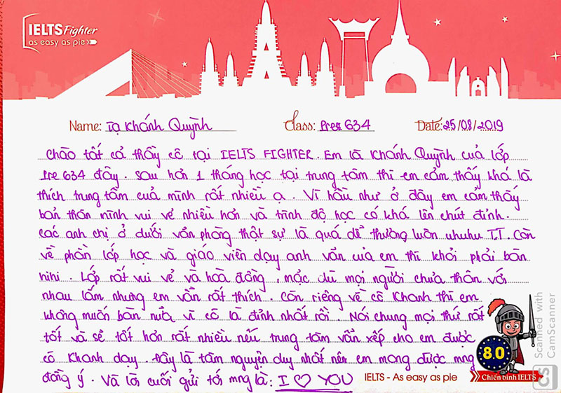 cảm nhận học viên pre634 - ielts fighter