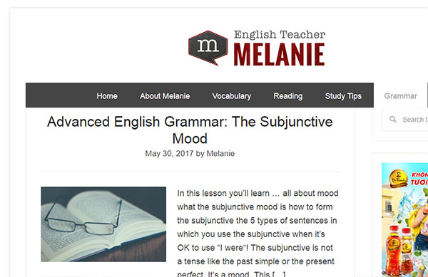 English Teacher Melanie