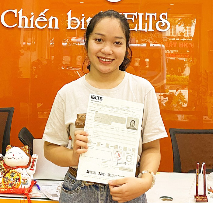 Chúc mừng Hương Trang 7.0 IELTS