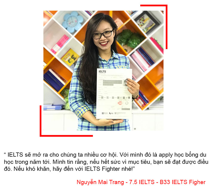 Học viên Mai Trang - sinh viên tài chính - 7.5 IELTS