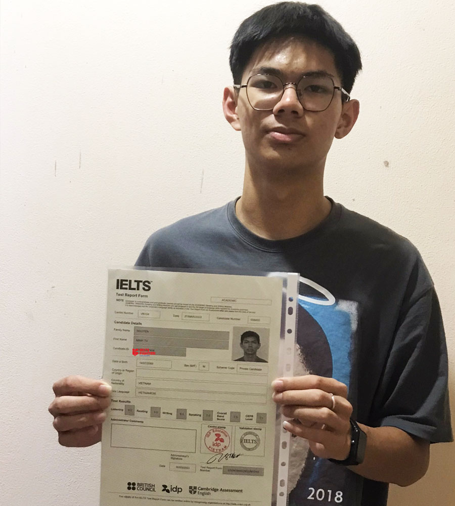 minh t&uacute; 7.0 ielts