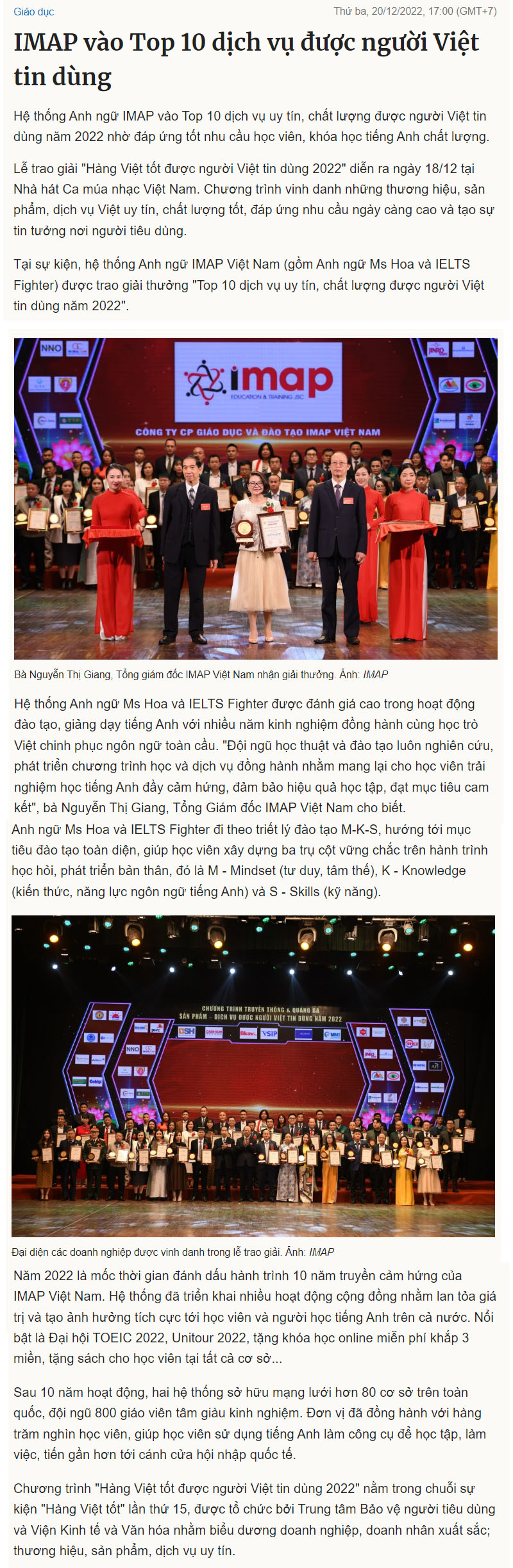 vnexpress đưa tin ielts fighter