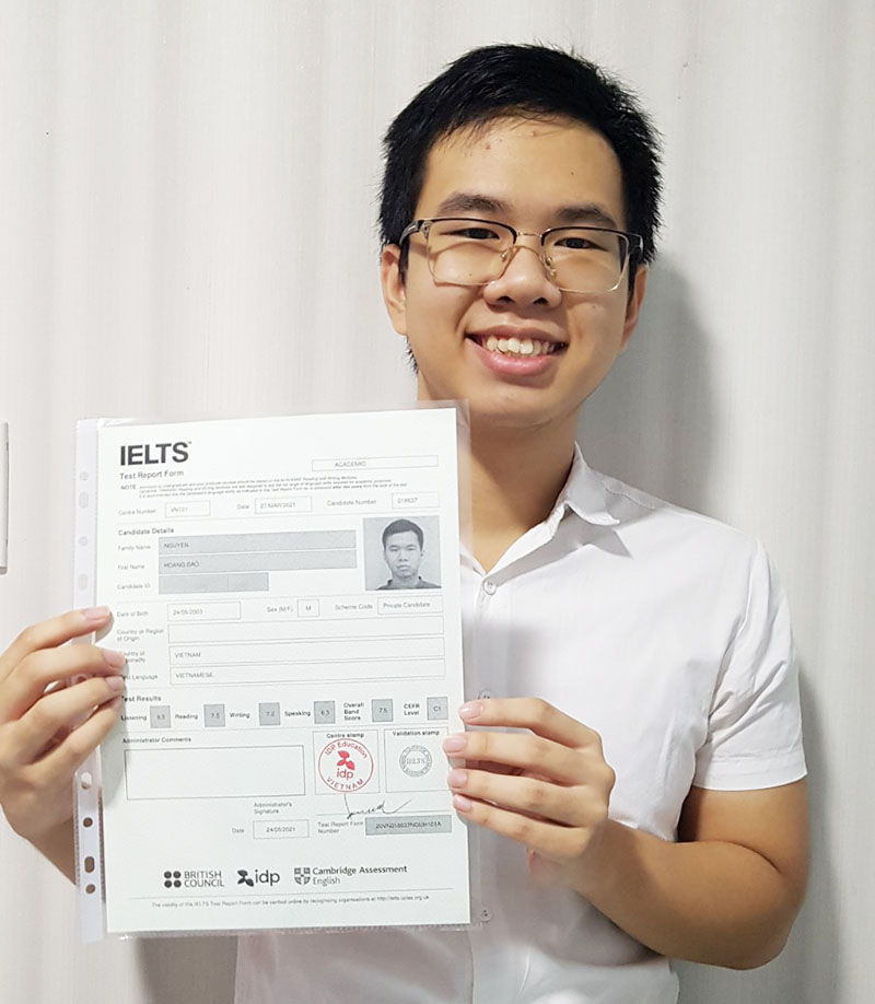 Cách học 7.0-7.5 của hai học viên IELTS Fighter Cộng Hòa 1