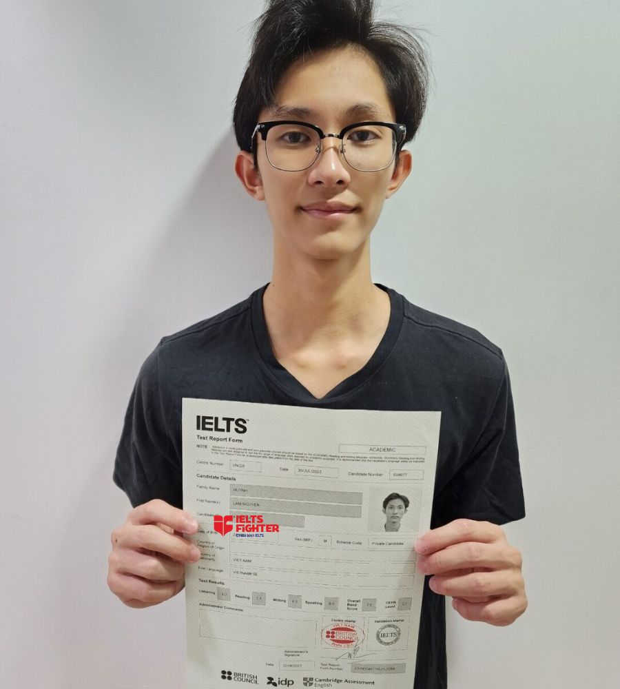 Học vi&ecirc;n L&acirc;m Nguy&ecirc;n cơ sở NTMK đạt 7.5 IELTS