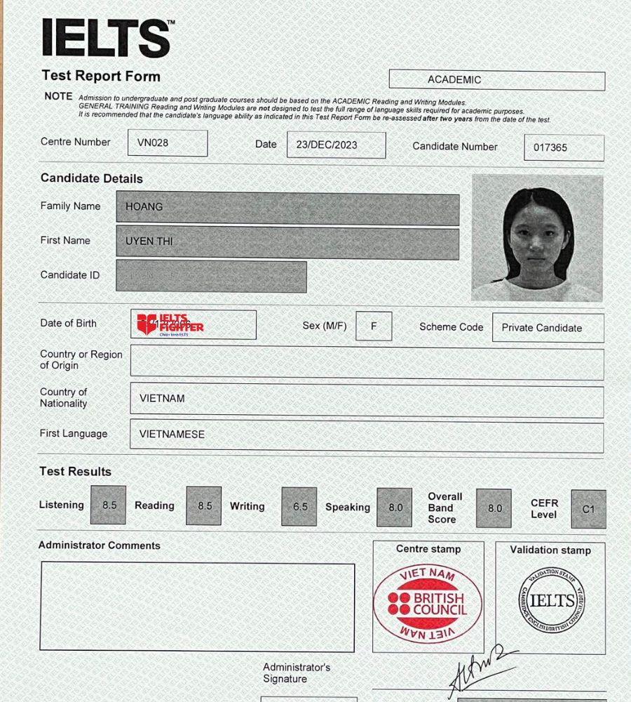 thành tích xuất sắc của nữ sinh 2k6 Uyên Thi