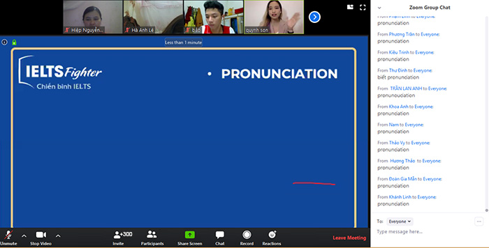Workshop trực tuyến IELTS Fighter tháng 4 - 2