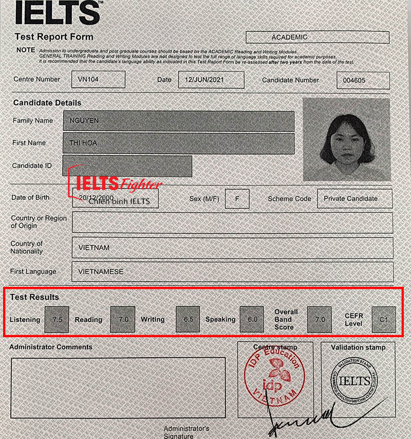 Cách học 7.0 của học viên IELTS Fighter Hải Phòng 2