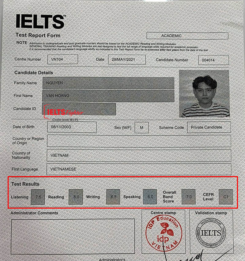 Cách học 7.0 của học viên IELTS Fighter Hải Phòng 3