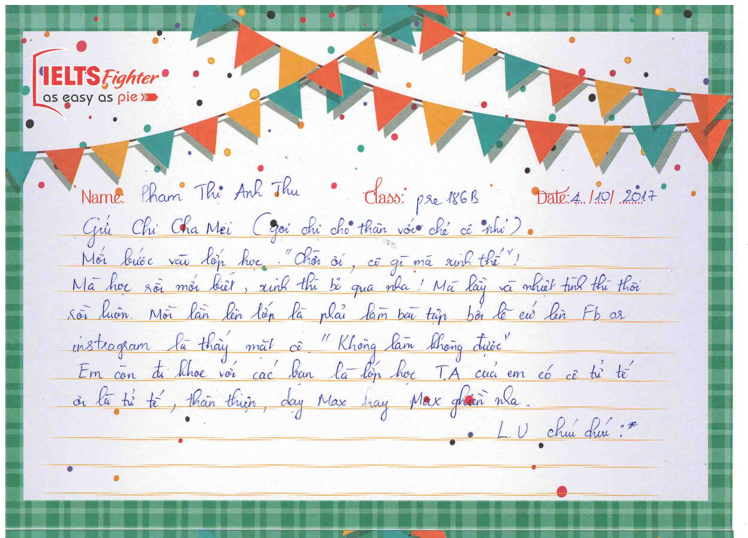 Cảm nhận học viên IELTS Fighter