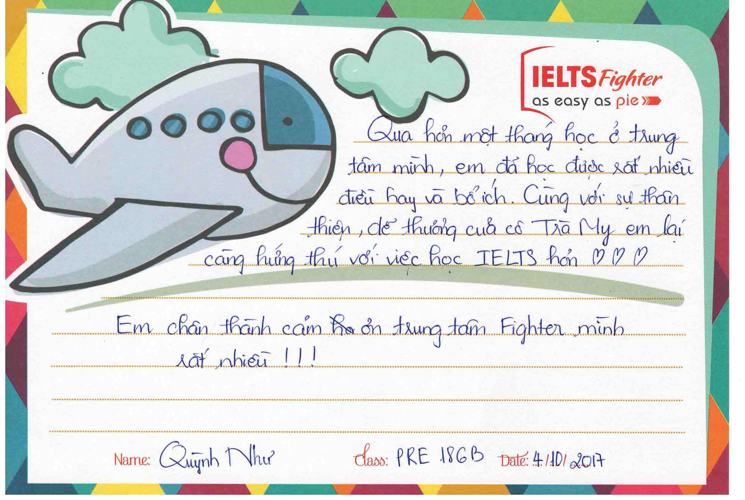 Cảm nhận học viên IELTS Fighter
