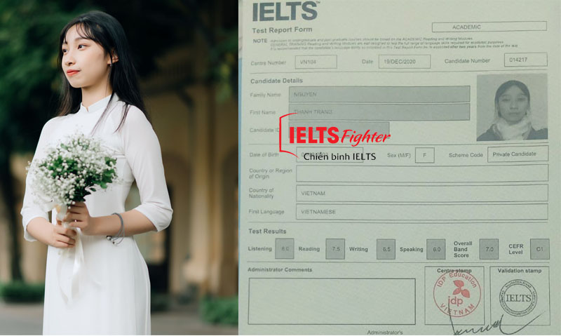 Xét tuyển đại học với IELTS - Thanh Trang 7.0