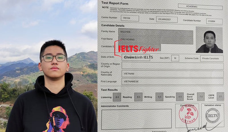 Xét tuyển đại học với IELTS - Chu Hoàng 7.5
