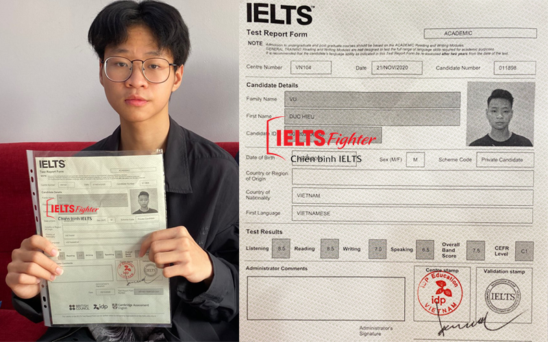 Xét tuyển đại học với IELTS - Hiếu 7.5