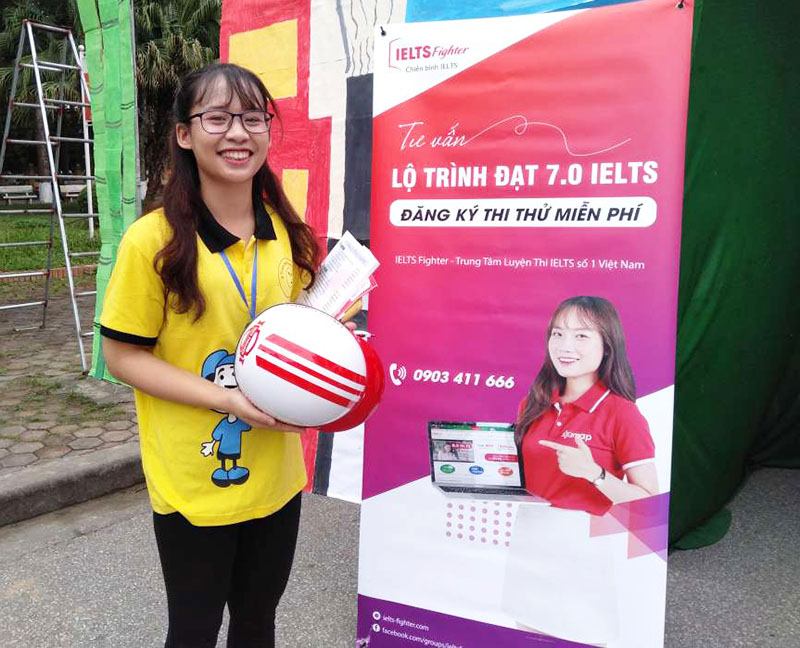 ielts fighter đồng hành học viện nông nghiệp 8