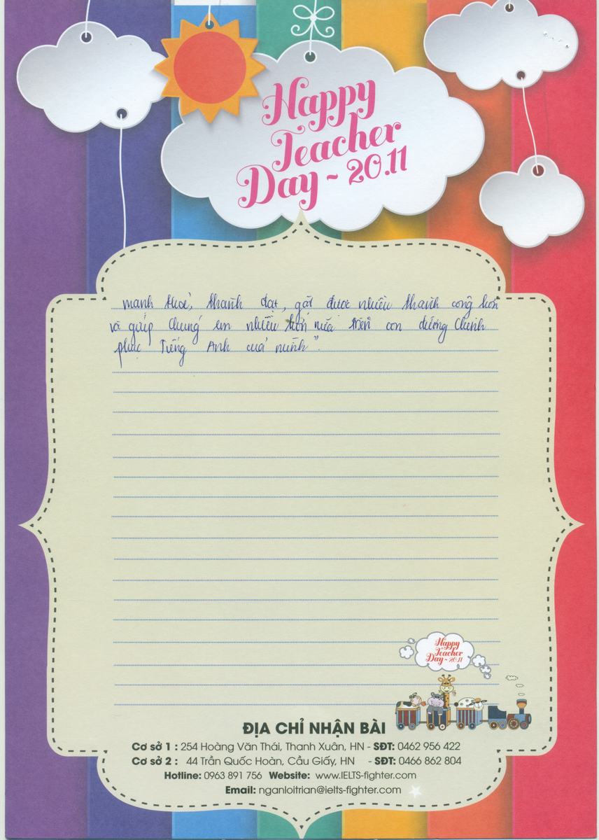 MS47 - Bài dự thi của bạn Nguyễn Thị Tươi - Học viên lớp F84