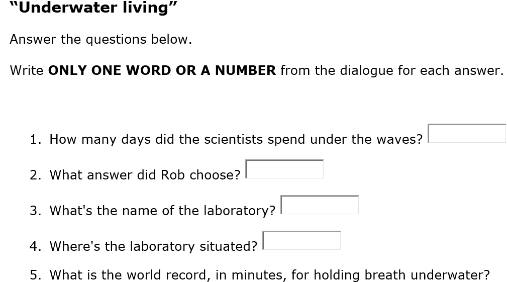 dạng b&agrave;i short answer