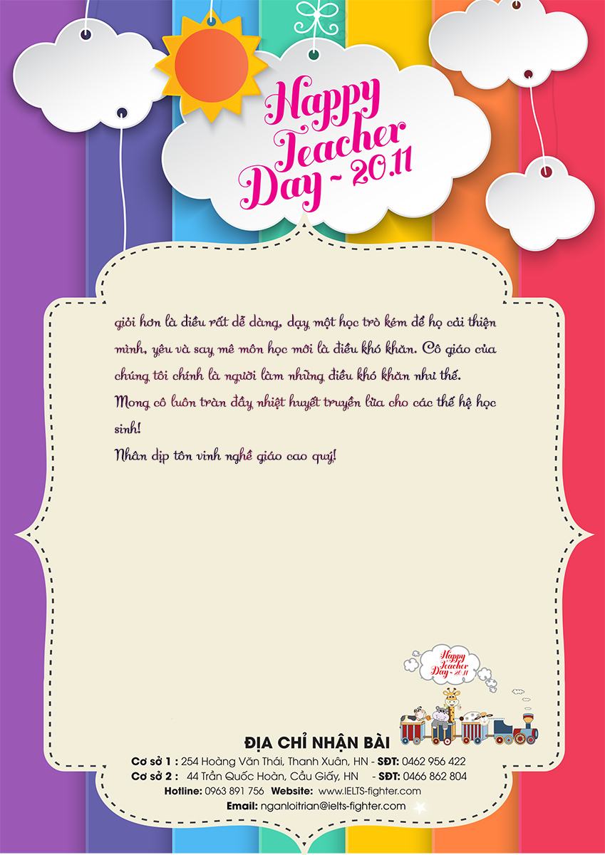 MS23 - Bài dự thi bạn Trịnh thị Giang- Học viên lớp Pre 84 