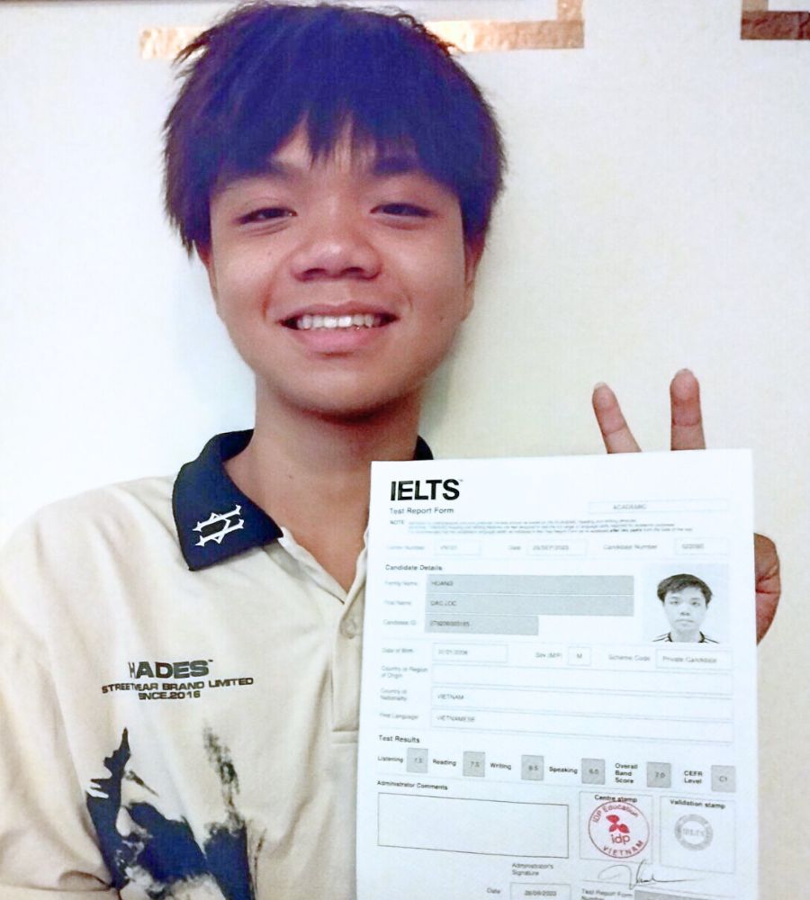 H&agrave;nh tr&igrave;nh chinh phục 7.0 IELTS của nam sinh trường chuy&ecirc;n L&ecirc; Hồng Phong