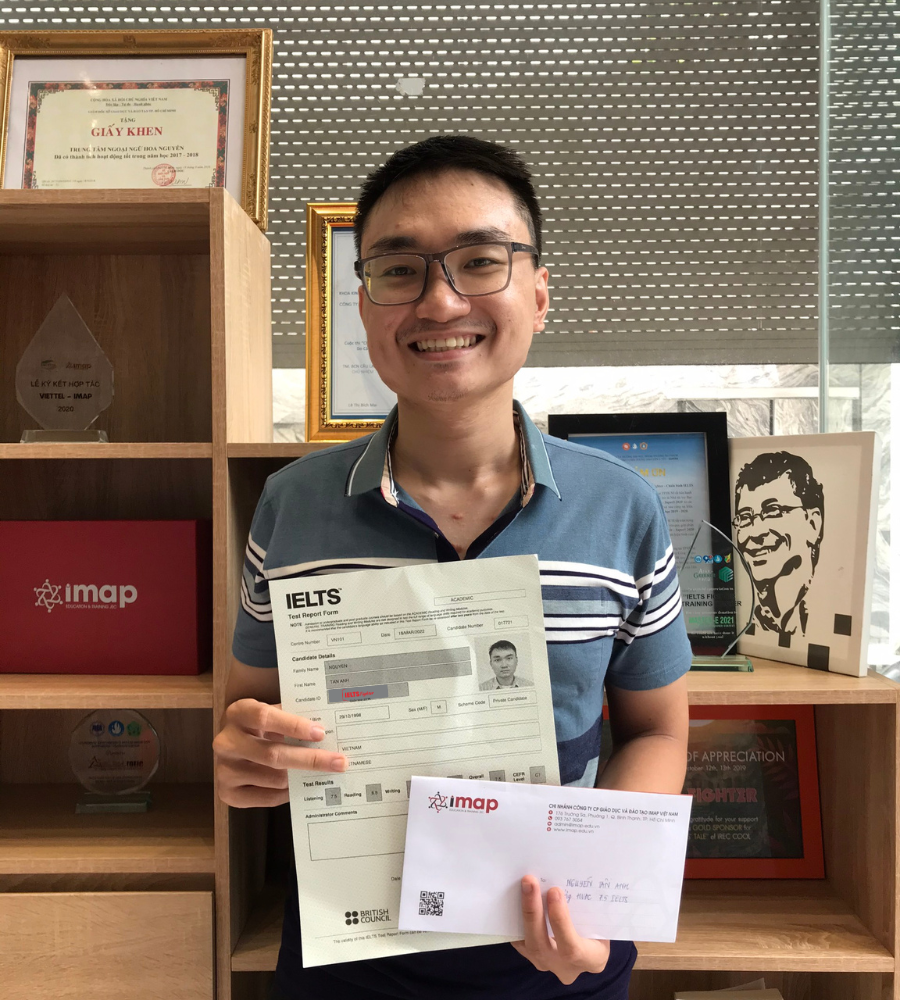 Sinh viên năm cuối đạt 7.5 IELTS