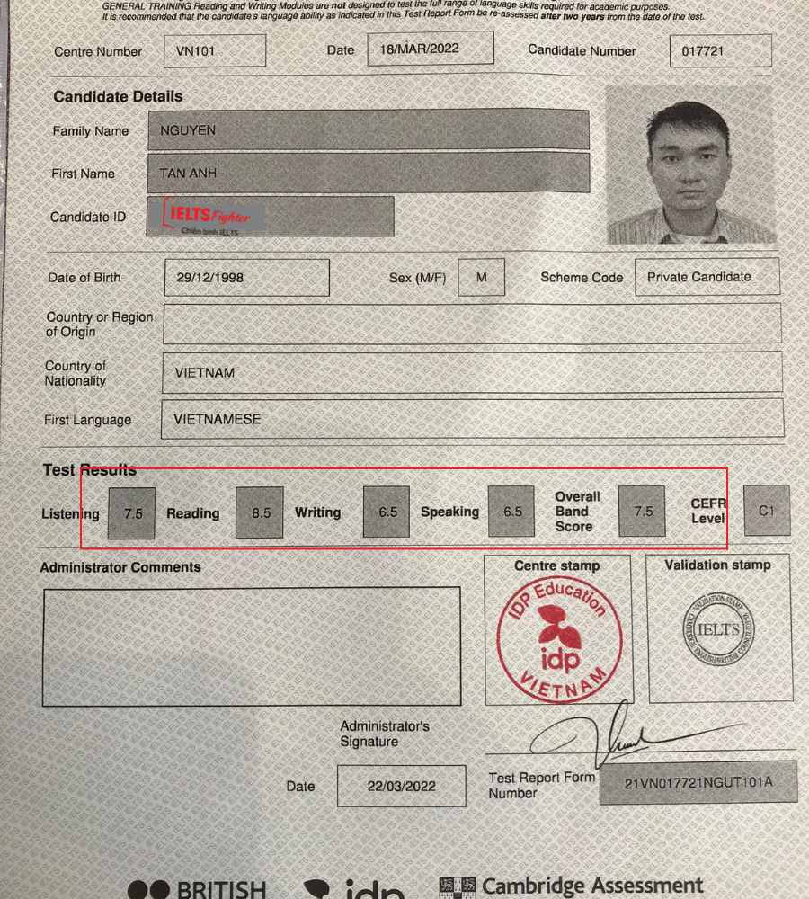 Học gấp vẫn đạt 7.5 IELTS để du học