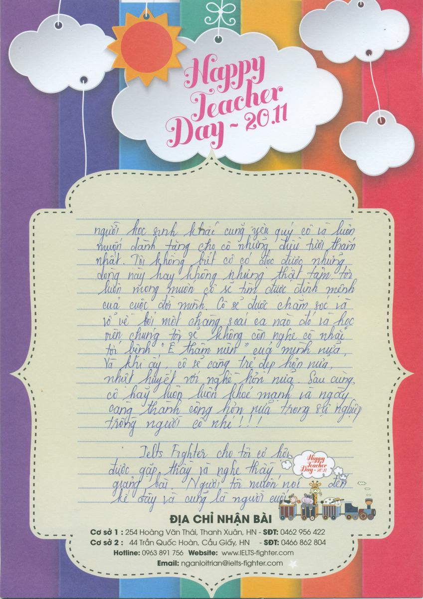 MS48 - Bài dự thi của bạn Lê Thị Kỳ Duyên - Học viên lớp F84